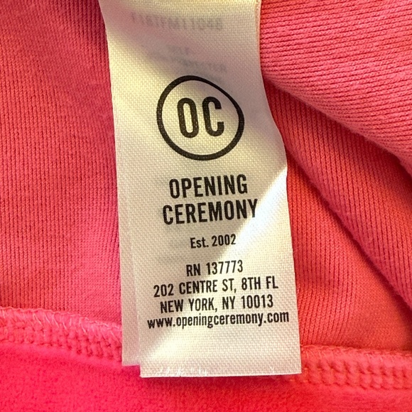 Opening Ceremony Velour Cropped Jacket Pink 45148 - Picture 12 of 15